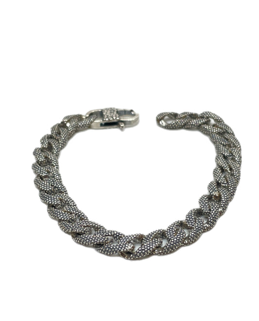 Bracciale grumetta piatta puntinata